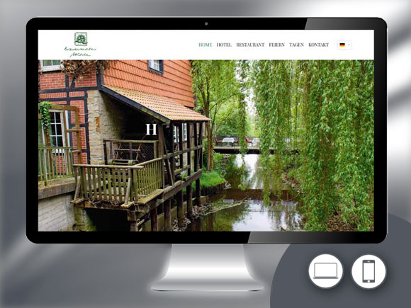 Webdesign für das Hotel & Restaurant Brackstedter Mühle