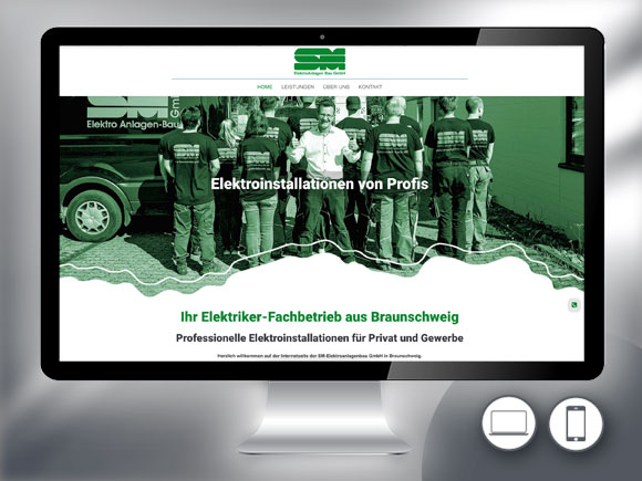 Webdesign für die SM Elektroanlagenbau GmbH
